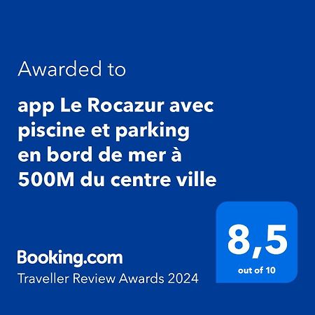 App Le Rocazur Avec Piscine Et Parking En Bord De Mer A 500M Du Centre Ville Menton Exterior photo